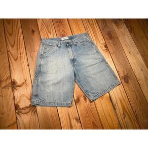 Vintage Y2k Levis Carpenter Baggy Denim Skate Utility Shorts - Size W32